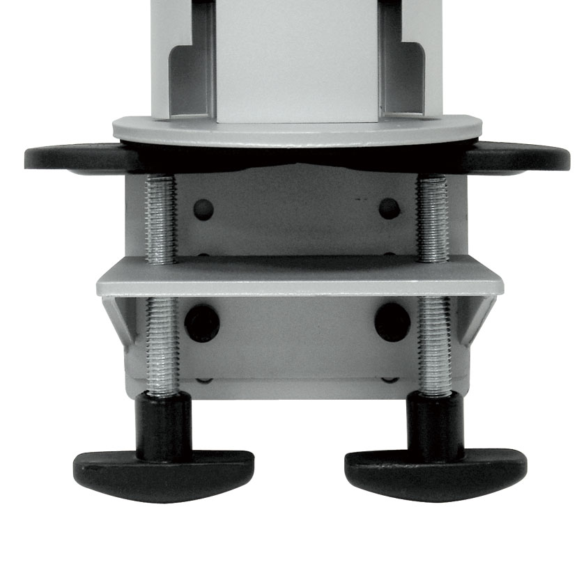 EEAR-8026W/8026WG Rail System Series Six Monitor Arms - Clamp or Grommet Mount and Adjustable Asides