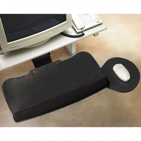 EEKT-800 ErgoTray Keyboard Tray (non-knob mechanism) - with Round Mouse Tray