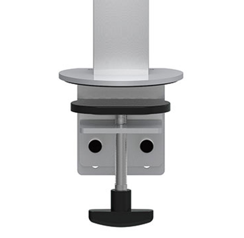 EETB-4512D/4512DG Tool Bar Back to Back Series Four Monitor Arms - Clamp or Grommet Mount